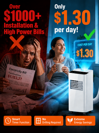 [Cools 16°C in 10s] 3-in-1 Portable Air Conditioner | No Drilling Required❄️
