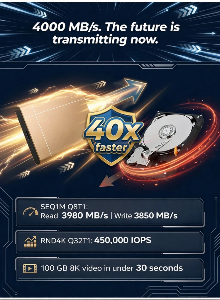 High-speed portable solid-state drives