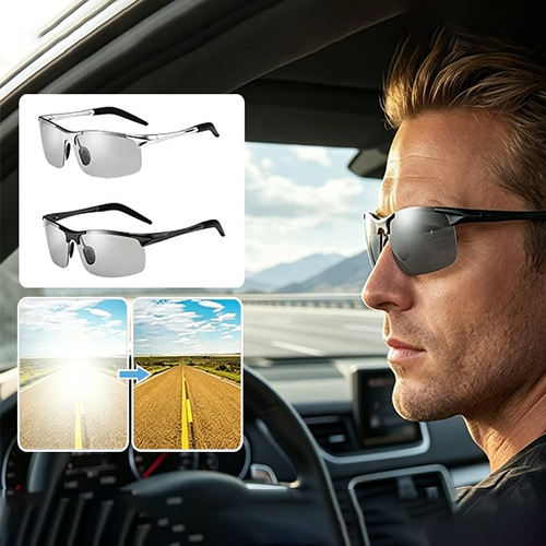 🕶️Photochromic Sunglasses with Anti-glare Polarized Lens
