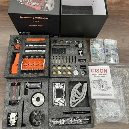 🔥 Gasoline OHV V8 small displacement engine model ornament