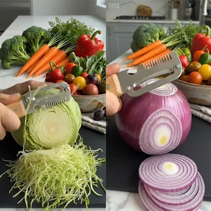 🔪🥕Multifunctional Vegetable Peeler Stops Kitchen Cuts & Food Waste