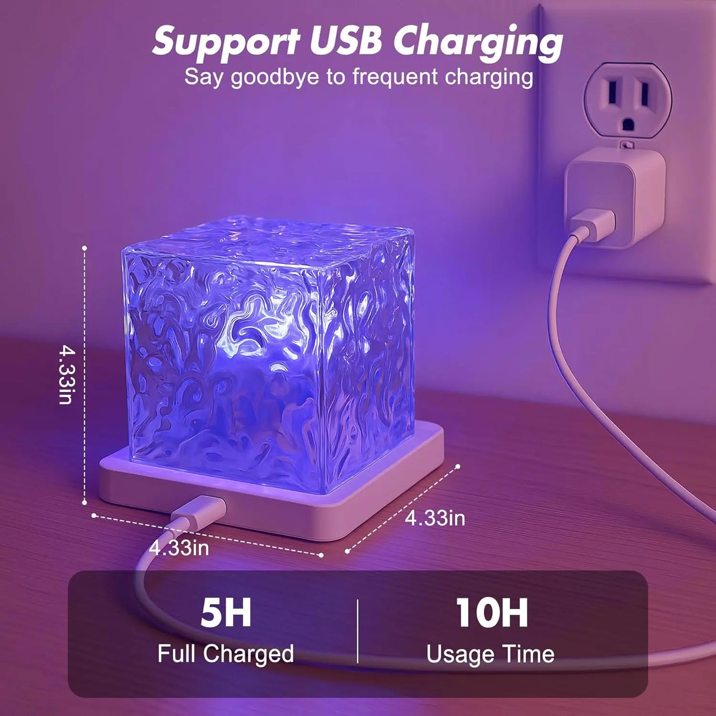 ✨16 Color Changeable Dynamic Water Ripple LED Ambient Light