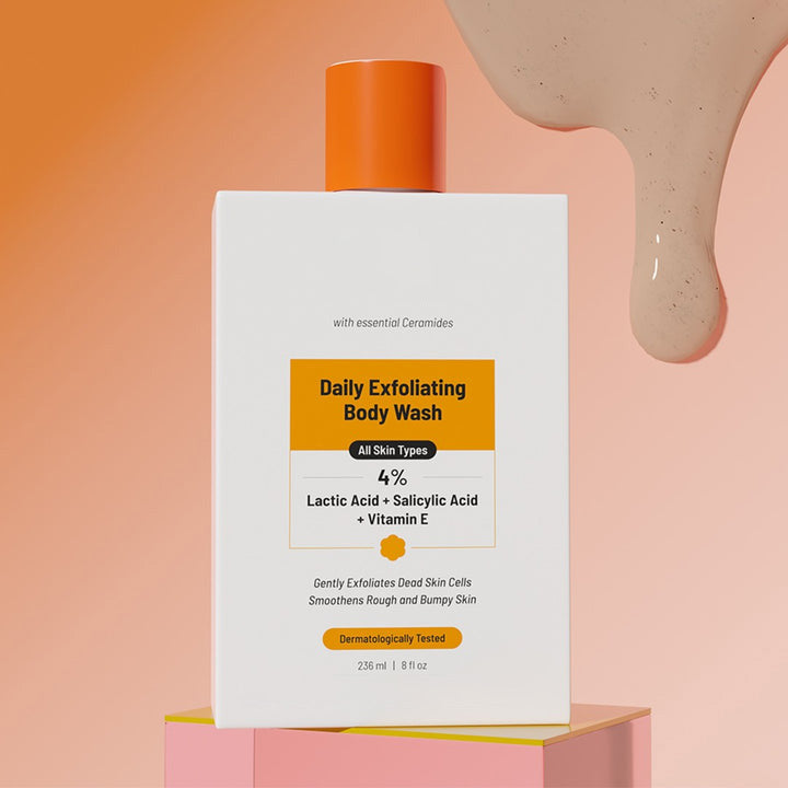 🍋 Exfoliating Body Wash with Lactic Acid