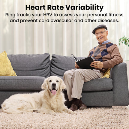 Glucose & SpO2 Smart Ring - Sleep & HRV Tracker