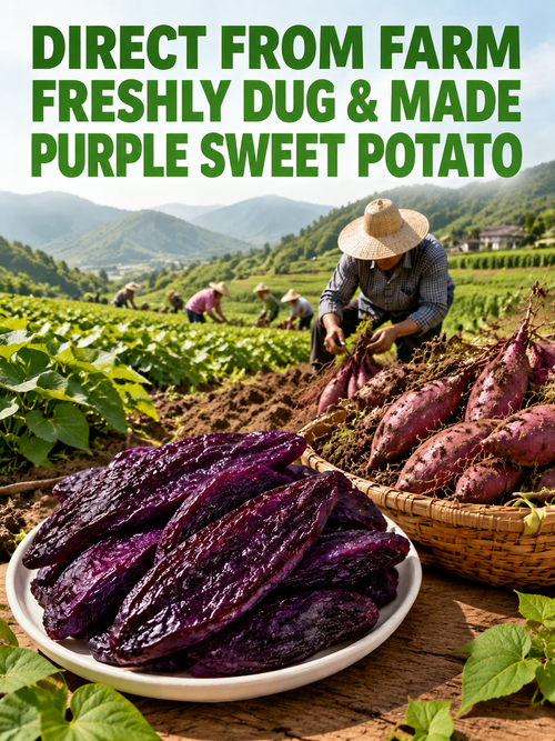 Healthy Low Fat Puprle Sweet Potato Snack