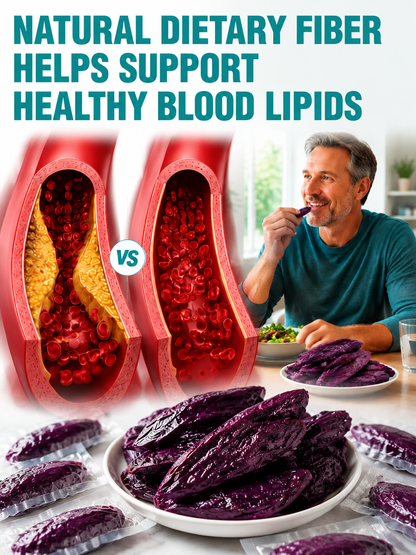 Healthy Low Fat Puprle Sweet Potato Snack