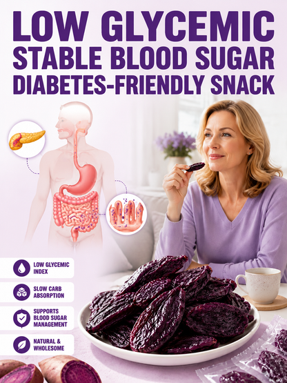 Healthy Low Fat Puprle Sweet Potato Snack