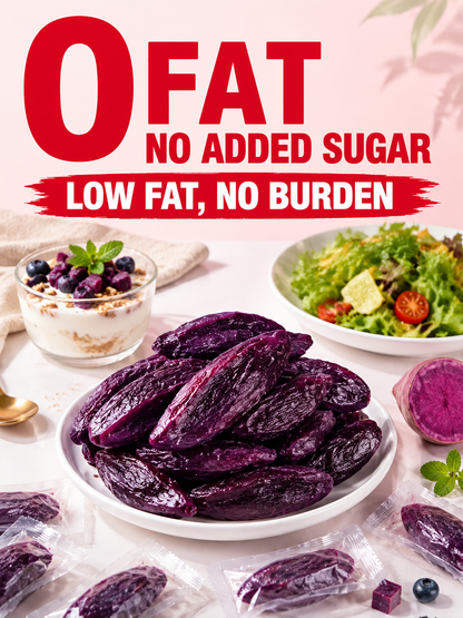 Healthy Low Fat Puprle Sweet Potato Snack