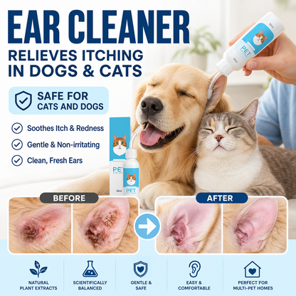 🐶🐱Pet Ear Mite Cleaner Deodorant Antibacterial Ear Care Drops