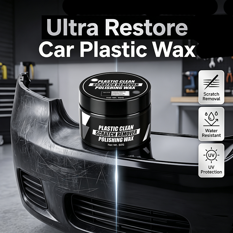 🔥Wax for removing and repairing scratches on automotive plastic surfaces (🎁sponge included)