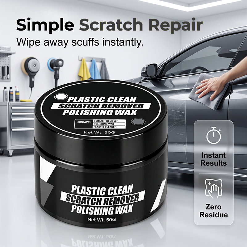 🔥Wax for removing and repairing scratches on automotive plastic surfaces (🎁sponge included)
