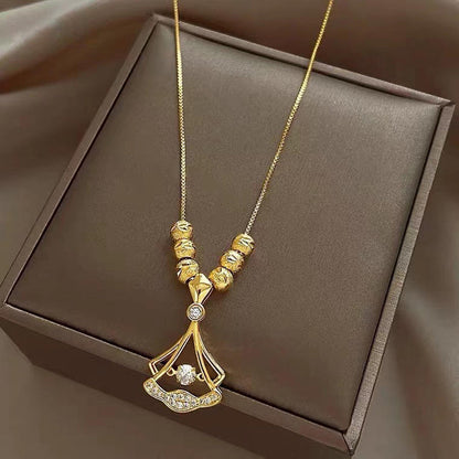 18K Gold-Plated Ginkgo Leaf Necklace – A Symbol of Strength & New Beginnings