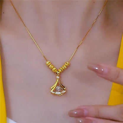 18K Gold-Plated Ginkgo Leaf Necklace – A Symbol of Strength & New Beginnings