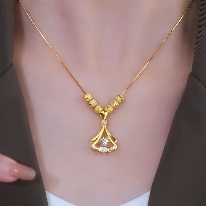18K Gold-Plated Ginkgo Leaf Necklace – A Symbol of Strength & New Beginnings
