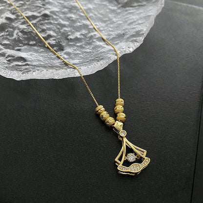 18K Gold-Plated Ginkgo Leaf Necklace – A Symbol of Strength & New Beginnings