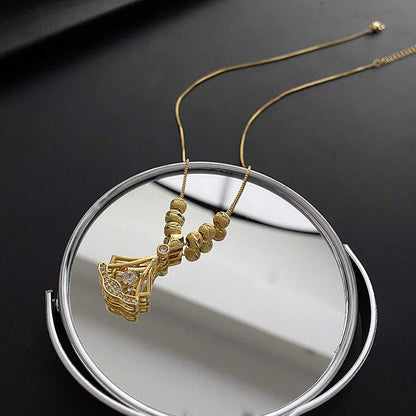 18K Gold-Plated Ginkgo Leaf Necklace – A Symbol of Strength & New Beginnings