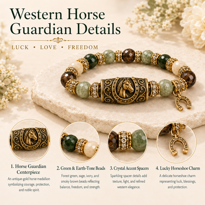 🐎 Limited Edition Western Horse Guardian Crystal Bracelet