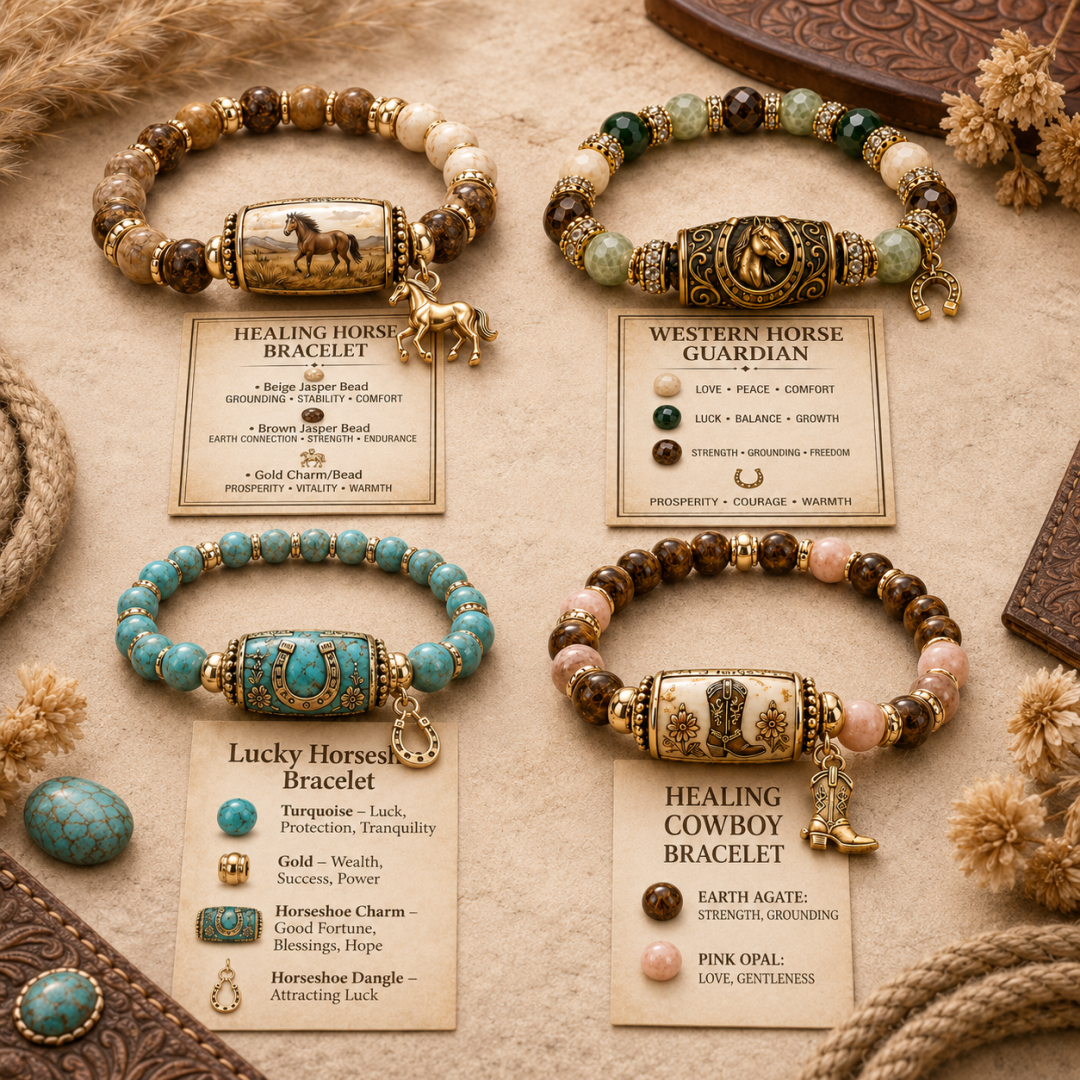 🐎 Limited Edition Western Horse Guardian Crystal Bracelet