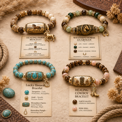 🐎 Limited Edition Western Horse Guardian Crystal Bracelet
