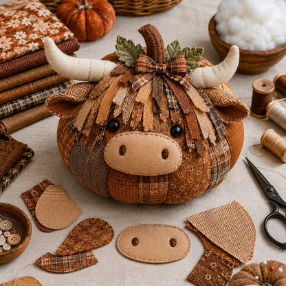 🍂 DIY Animal Pumpkin Sewing Kit