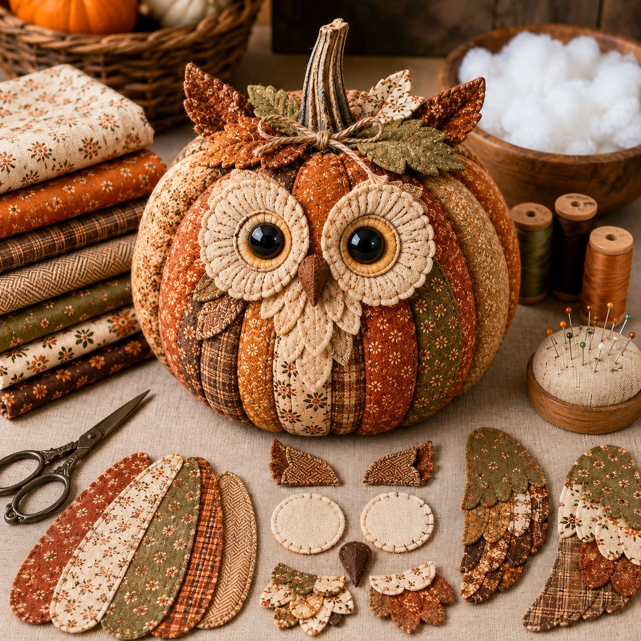 🍂 DIY Animal Pumpkin Sewing Kit