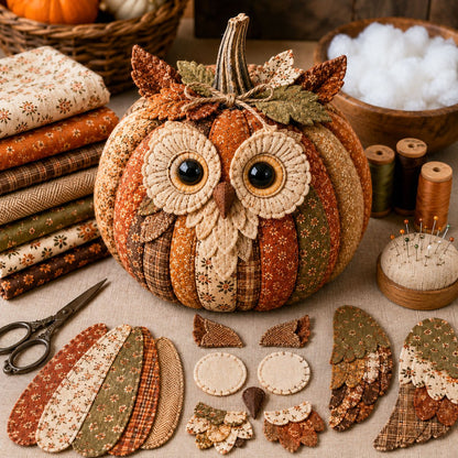 🍂 DIY Animal Pumpkin Sewing Kit