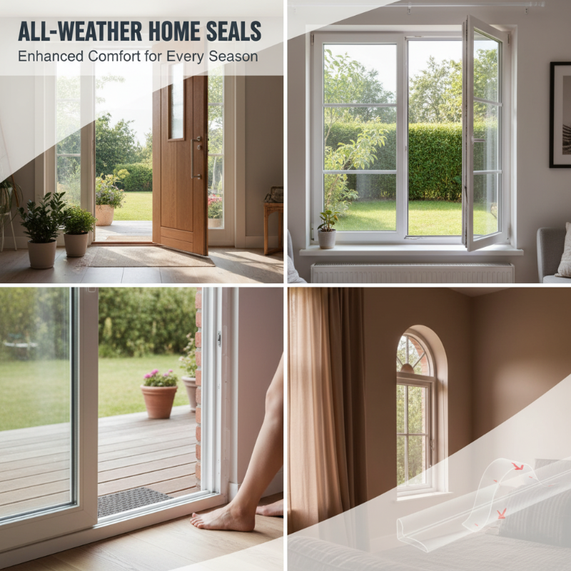 🌡️ Self-Adhesive Weather Stripping – Block Drafts, Seal Gaps &amp; Improve Home Comfort 🏠