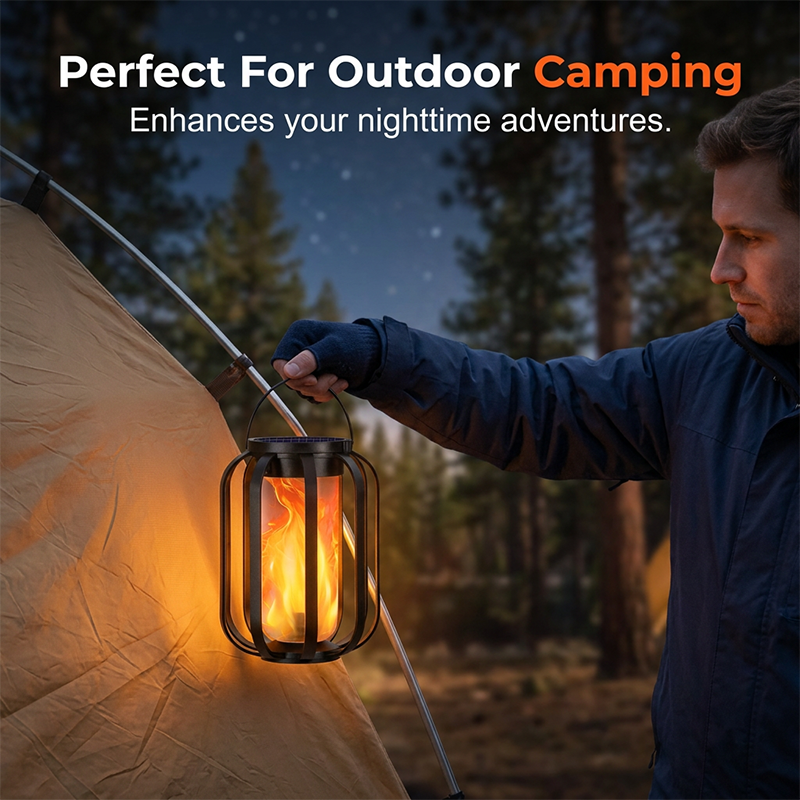 Solar-Powered Flashing LED Light – Warm Outdoor Ambiance Without an Open Flame☀️💡