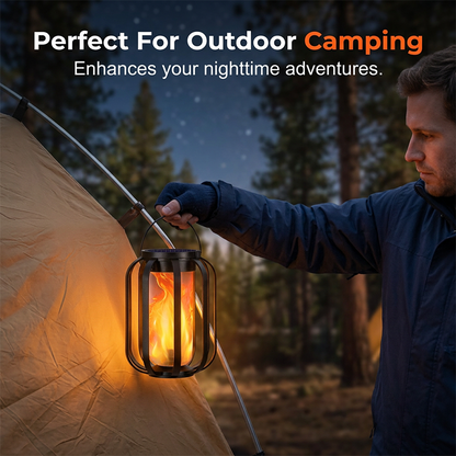 Solar-Powered Flashing LED Light – Warm Outdoor Ambiance Without an Open Flame☀️💡