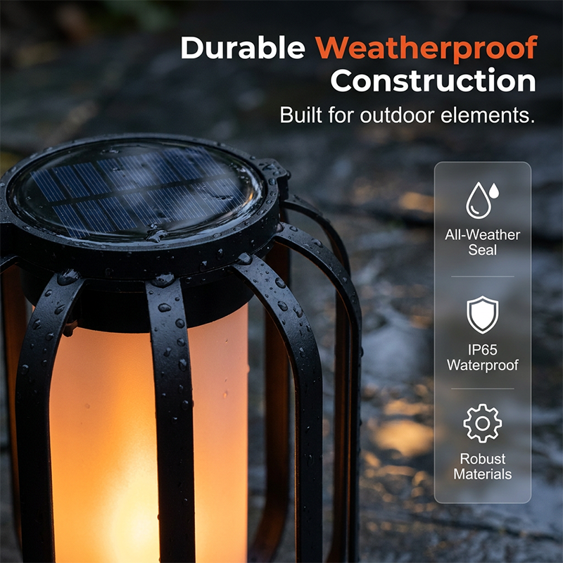 Solar-Powered Flashing LED Light – Warm Outdoor Ambiance Without an Open Flame☀️💡