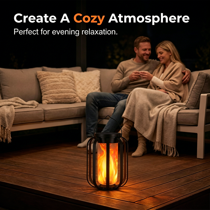 Solar-Powered Flashing LED Light – Warm Outdoor Ambiance Without an Open Flame☀️💡