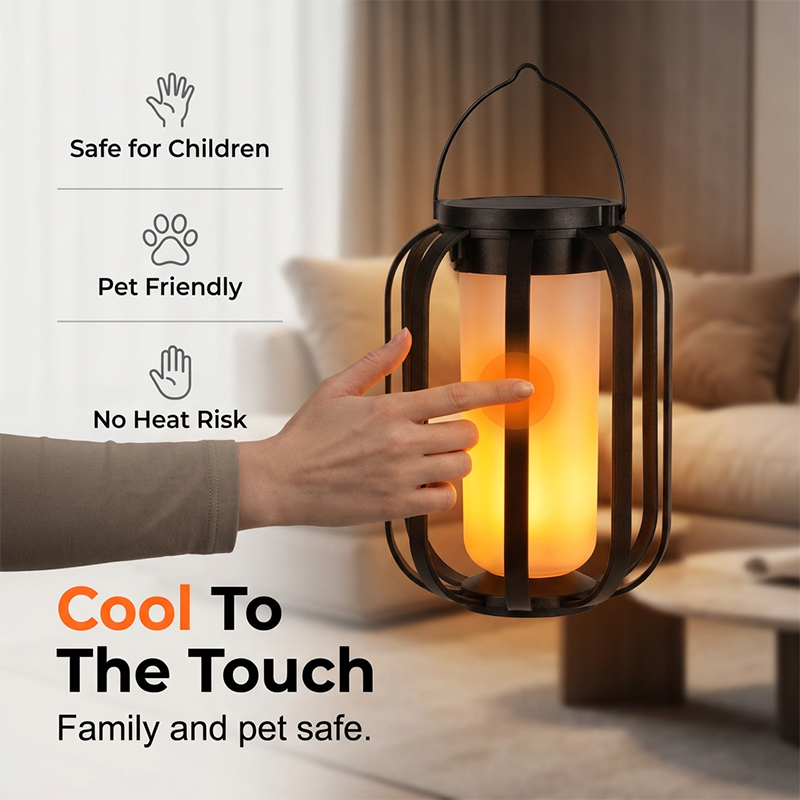 Solar-Powered Flashing LED Light – Warm Outdoor Ambiance Without an Open Flame☀️💡