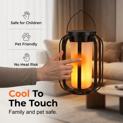 Solar-Powered Flashing LED Light – Warm Outdoor Ambiance Without an Open Flame☀️💡