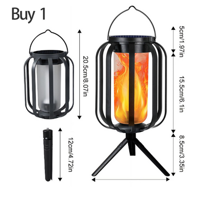 Solar-Powered Flashing LED Light – Warm Outdoor Ambiance Without an Open Flame☀️💡