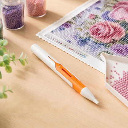 💎Automatic Pen for Diamond Painting – Faster Stone Laying and No Constant Wax Refills