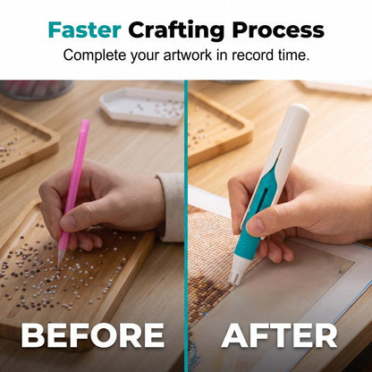 💎Automatic Pen for Diamond Painting – Faster Stone Laying and No Constant Wax Refills