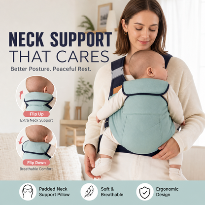 👶 4-in-1 Breathable Baby Carrier – 0–36M | Front & Back Carry | Hands-Free Comfort ✨