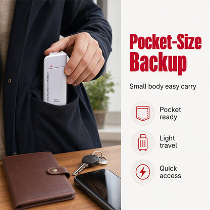 🔋 Portable Emergency Phone Charger – AA Battery Powered Power Bank with LED Flashlight