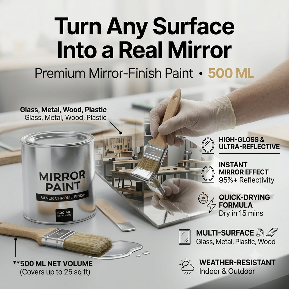 Silver Looking Mirror Paint