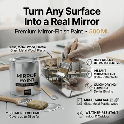 Silver Looking Mirror Paint