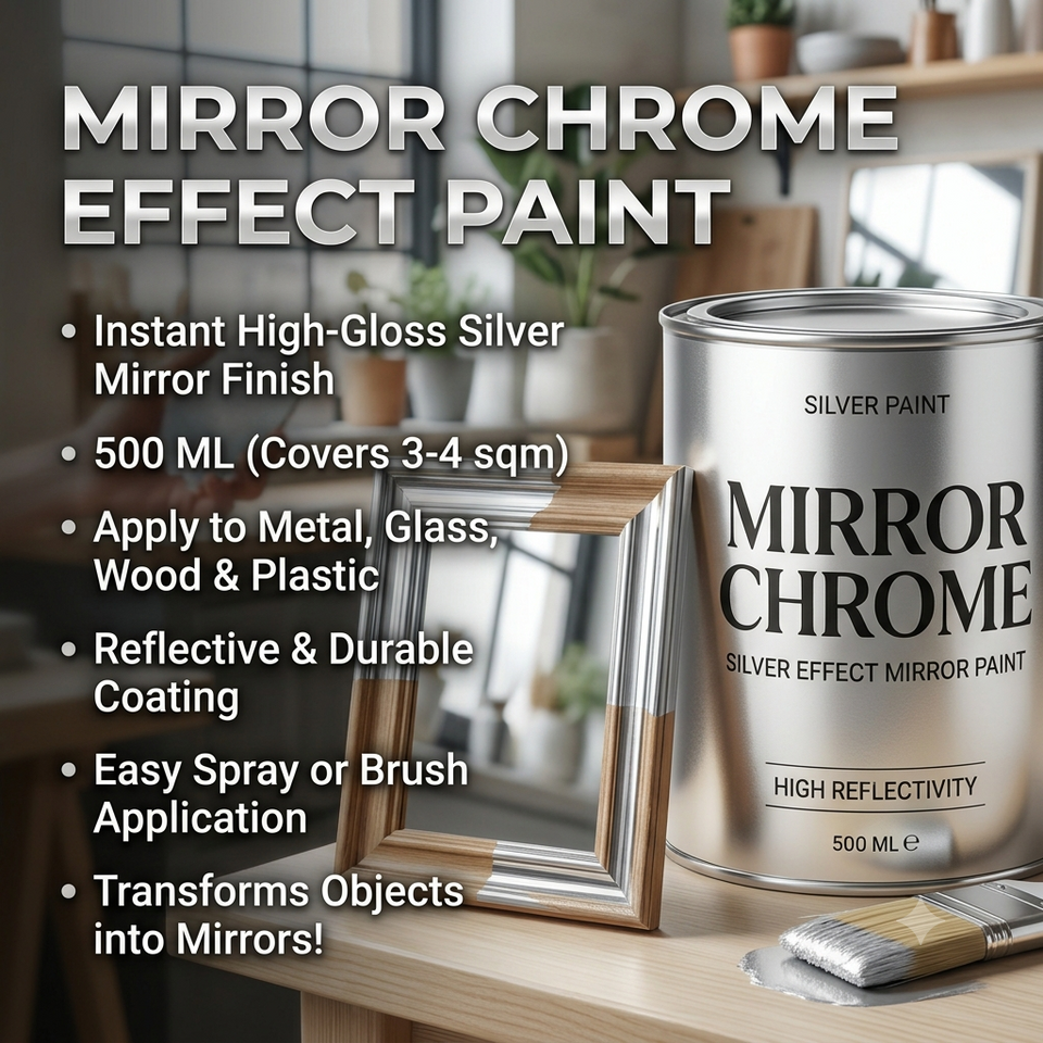 Silver Looking Mirror Paint