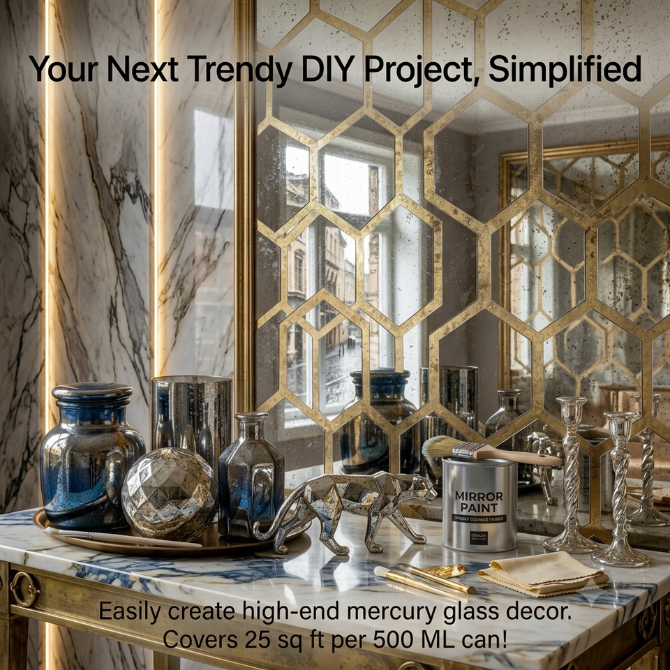 Silver Looking Mirror Paint