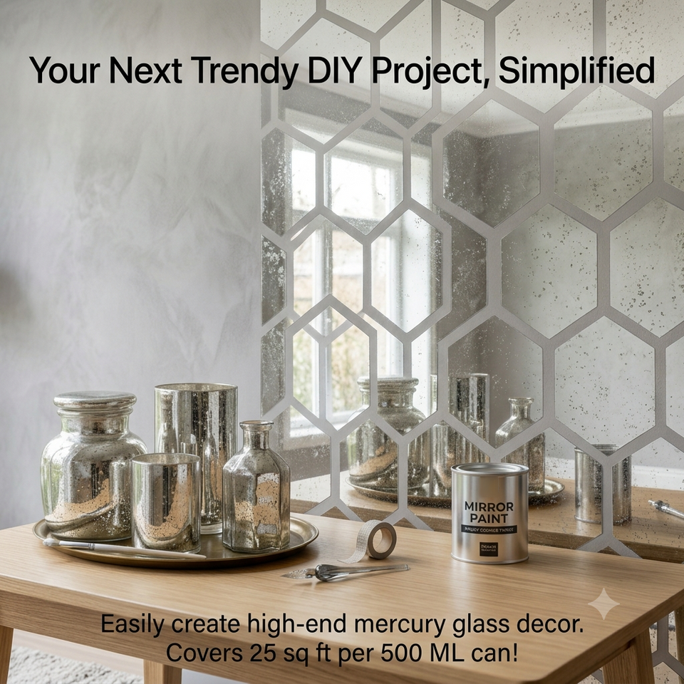 Silver Looking Mirror Paint