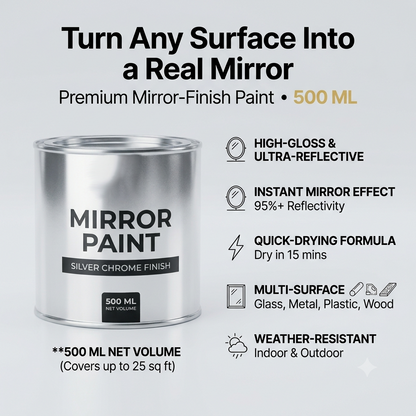 Silver Looking Mirror Paint