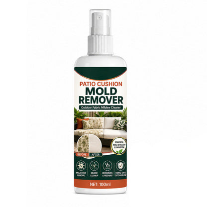 Patio Cushion Mold & Mildew Remover Spray – Powerful Outdoor Fabric Stain Cleaner