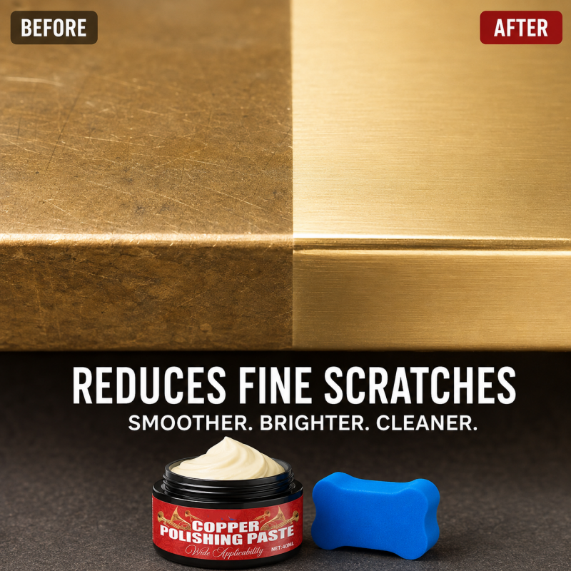 🎺🛡️Copper & Brass Polish Paste – Restore Tarnished Metals to a Brilliant Shine