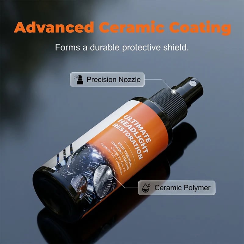 🔥Professional Headlight Restoration Spray Kit