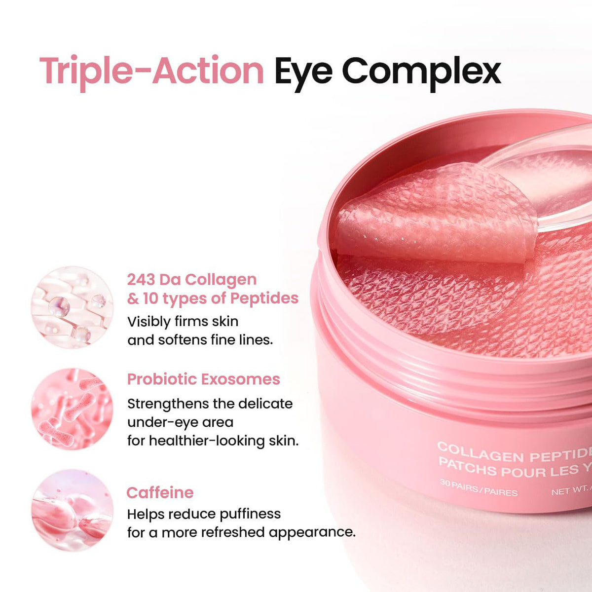 Collagen Eye Patches - Triple-Action Eye Complex