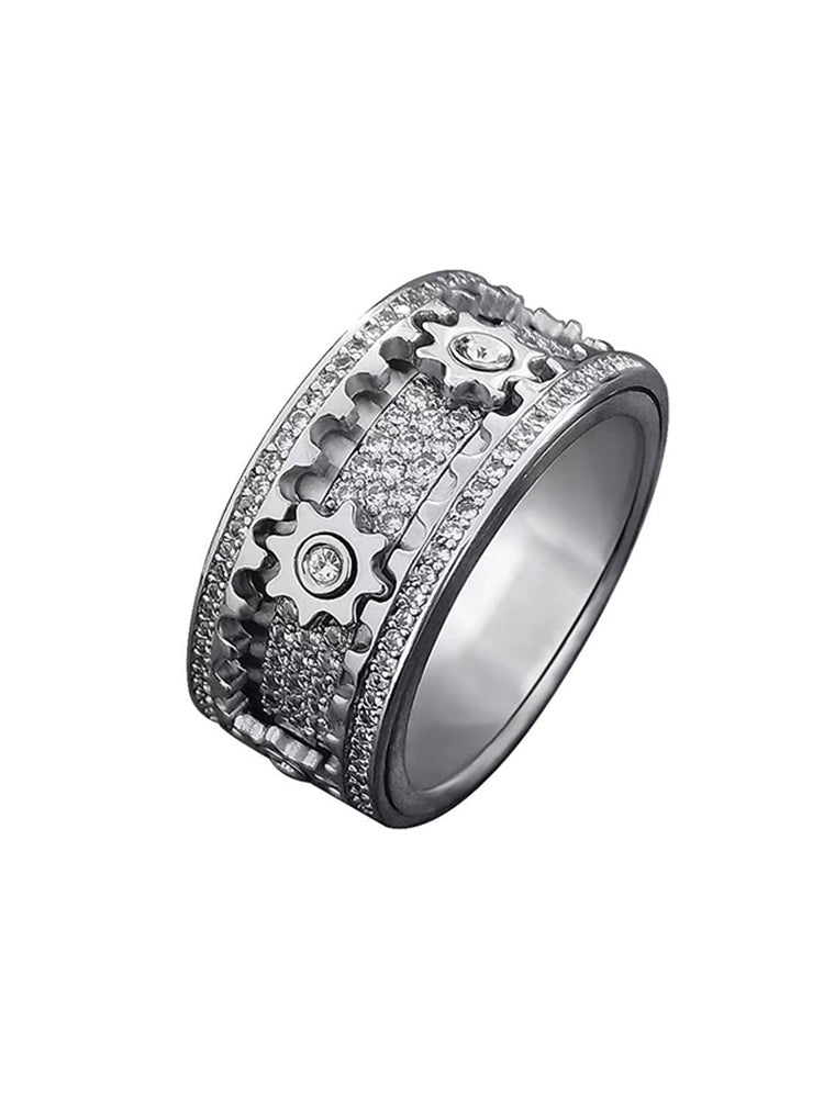 ✨Starry Sky Spinner Ring – Rotating Galaxy Fidget Ring for Men & Women