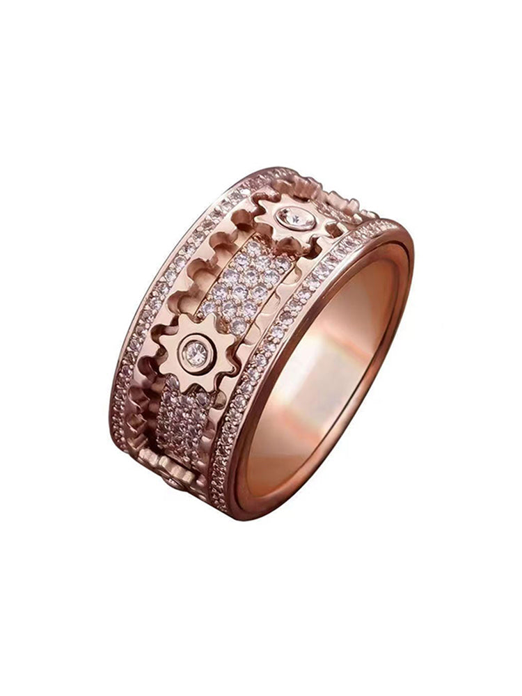 ✨Starry Sky Spinner Ring – Rotating Galaxy Fidget Ring for Men & Women